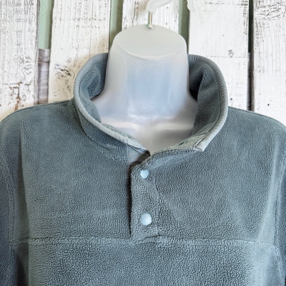 32 Degrees Heat Pullover Fleece Sweatshirt Womens Size Medium Teal Gray Outdoor - Picture 3 of 10